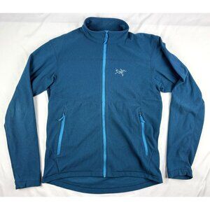 Arc’teryx Mens Delta LT Full-Zip Waffle Fleece Blue M Vertex Pharmaceutical